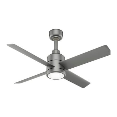 Hunter Hunter TRAK Modern Commercial Ceiling Fan w/ Light Kit - 60" - 24887 CFM - Matte Silver 76008